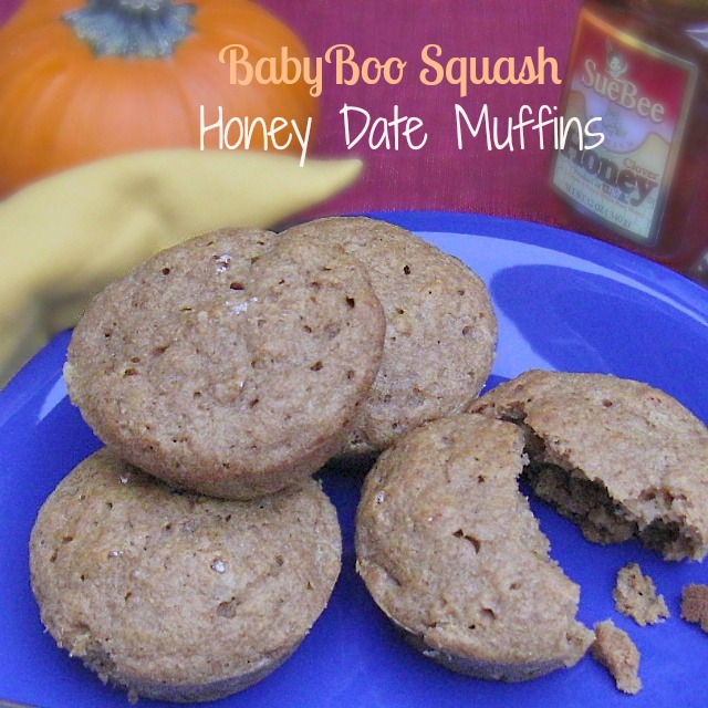 Baby Boo Squash Honey Date Muffins | Teaspoonofspice.com
