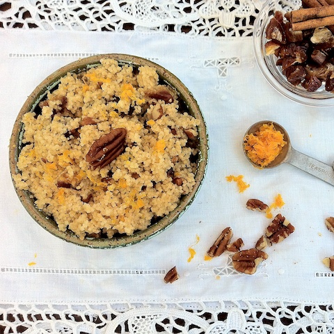 Pecan Date Breakfast Couscous - The Recipe ReDux