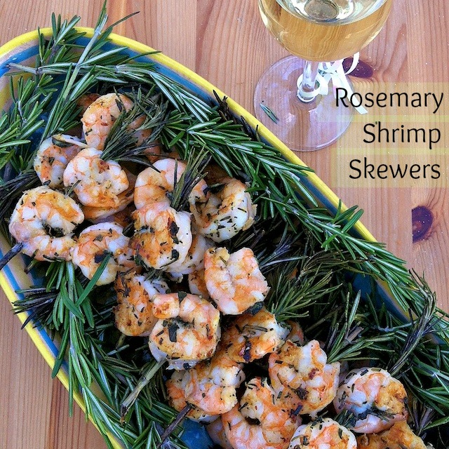 Rosemary Shrimp Skewers | Teaspoonofspice.com