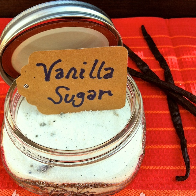 Give the gift of vanilla for the holidays. This spice set includes homemade vanilla extract, vanilla salt and vanilla sugar - easy to make! Recipes at Teaspoonofspice.com
