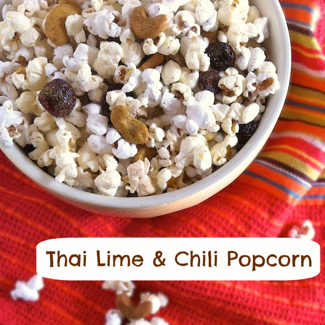 Thai Lime Chili Popcorn | TeaspoonofSpice.com