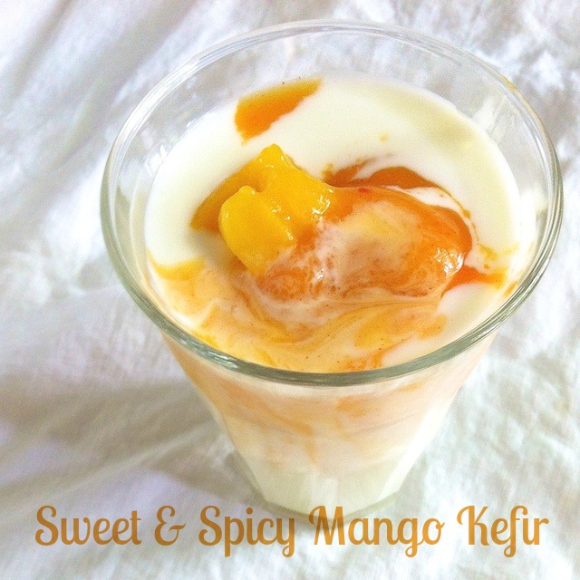 Sweet Spicy Mango Kefir | TeaspoonofSpice.com