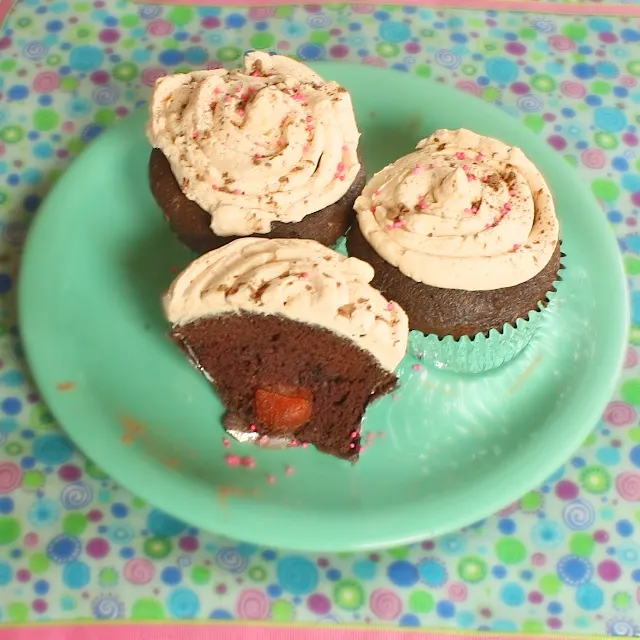 Chocolate Kumquat Cupcakes | TeaspoonofSpice.com