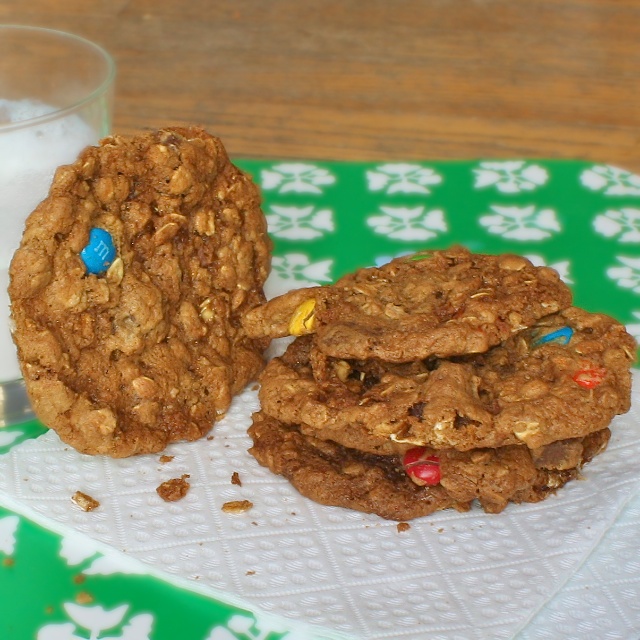 Cinnamon Oatmeal Monster Cookies | TeaspoonofSpice.com