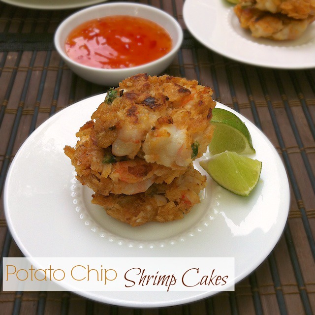 Potato Chip Shrimp Cakes | Teaspoonofspice.com