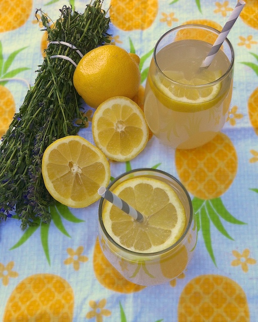 Herbal Lemonade with Blue Hyssop | Teaspoonofspice.com