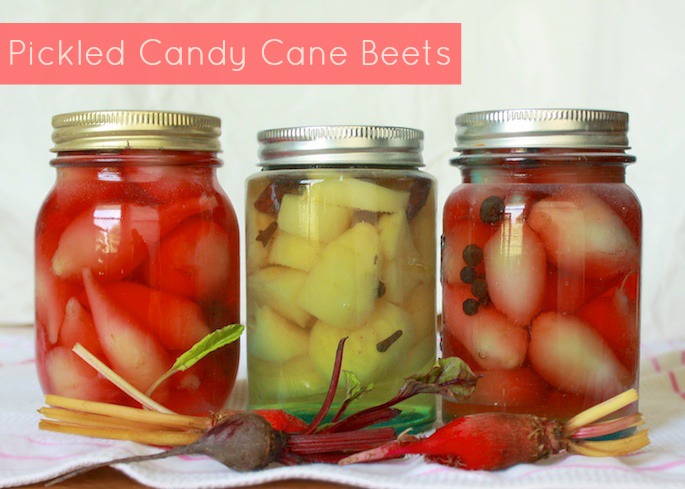 Pickled Candy Cane Beets | Teaspoonofspice.com