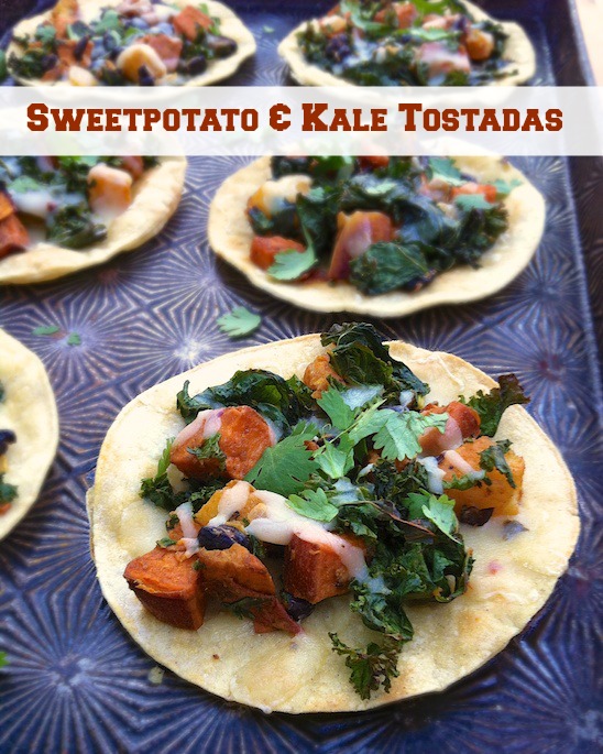 Sweetpotato & Kale Tostadas | Teaspoonofspice.com