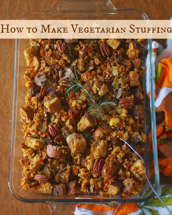 How to Make Vegetarian Stuffing | Teaspoonofspice.com