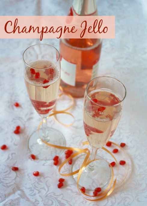 Champagne Jello | Teaspoonofspice.com