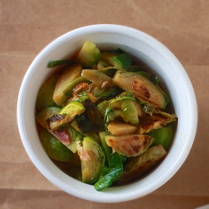 Bacon Braised Brussel Sprouts | Teaspoonofspice.com