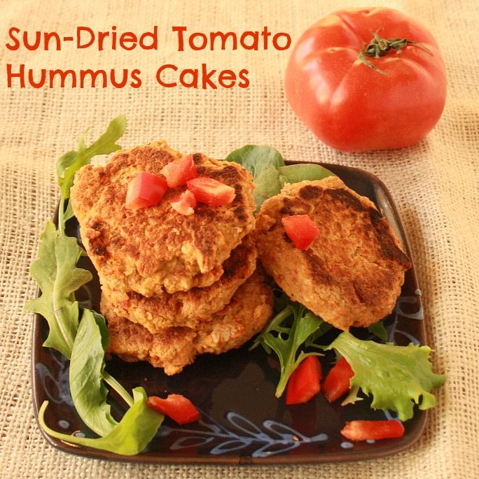 Sun-Dried Tomato Hummus Cakes 3