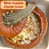 How to cook a pumpkin whole | Whole Pumpkin Cheddar Gratin #HealthyKitchenHacks