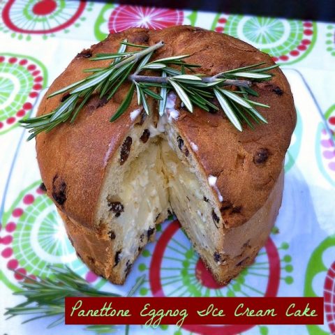 The Gift of Panettone + Recipe for Panettone Eggnog Ice Cream Cake