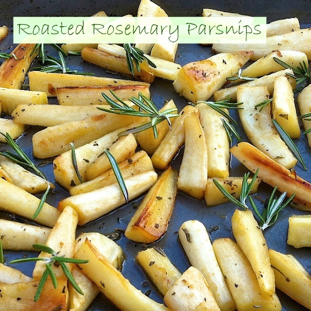 Roasted Rosemary Parsnips