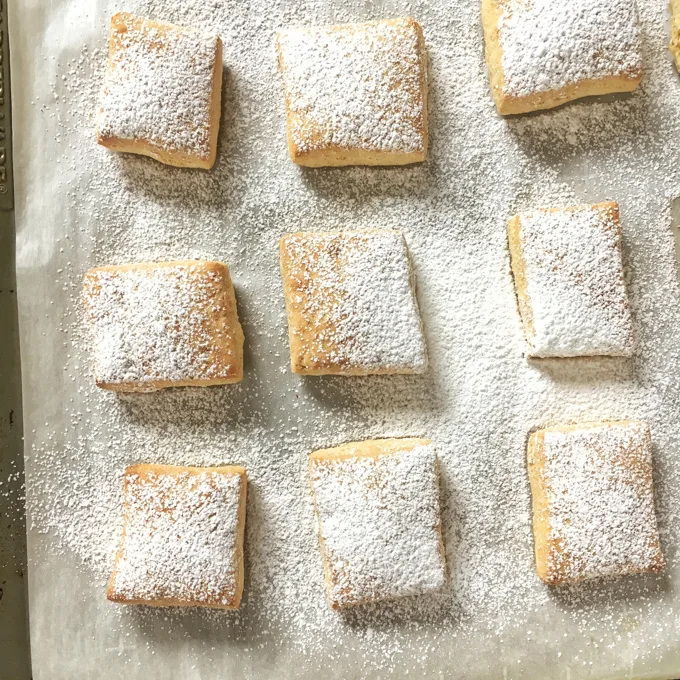 Try this healthier version of a Mardi Gras classic: Baked Beignets! Recipe at Teaspoonofspice.com