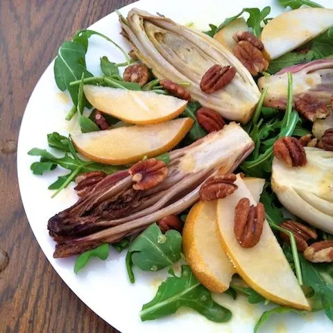 Roasted Endive Salad With “Mapple” Dressing