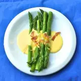 Asparagus cheese sauce