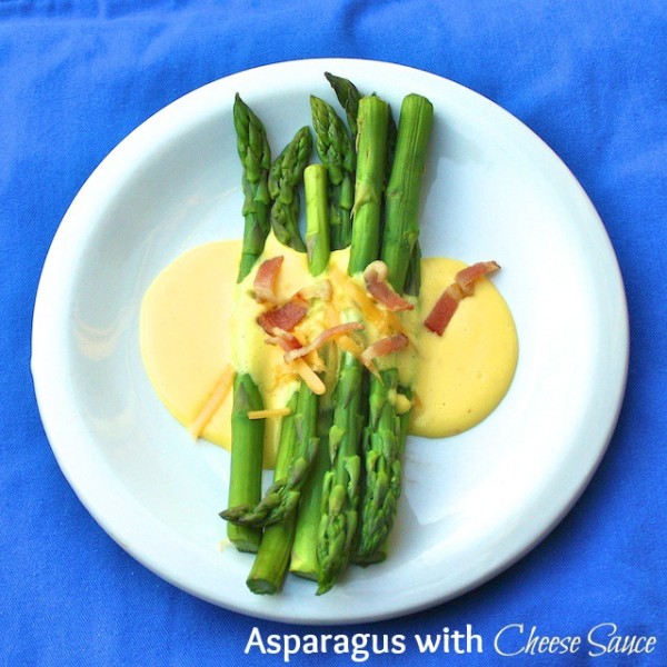 Asparagus with cheese sauce | @tspcurry