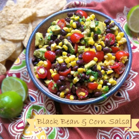 Black Bean Corn Salsa for Cinco de Mayo