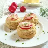 Salt & Butter Radishes on Chive Biscuits