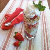 Strawberries & Cream Crunch Parfait