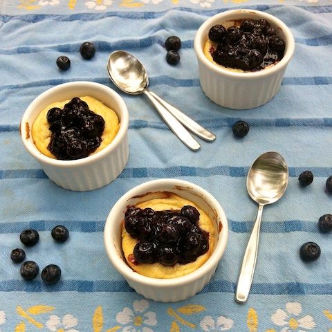 Baked Ricotta with Blueberries