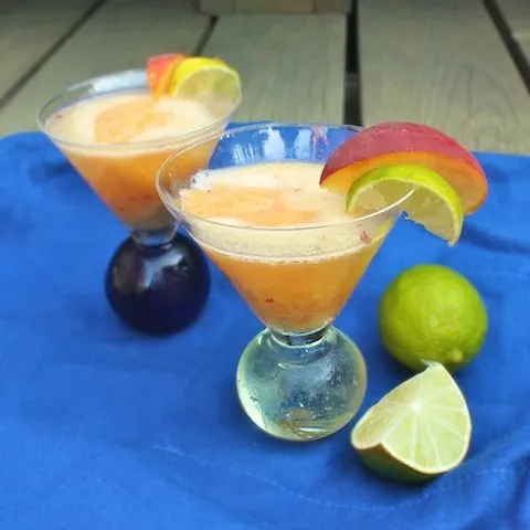 Peach Sorbet Prosecco Cocktail