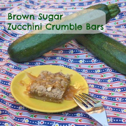 Brown Sugar Zucchini Crumble Bars