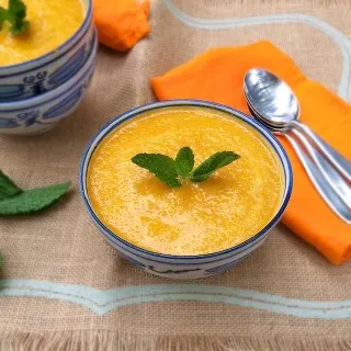 Ginger Carrot & Sweet Potato Bisque | TeaspoonofSpice.com