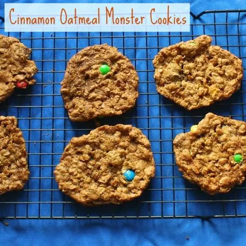 Cinnamon Oatmeal Monster Cookies