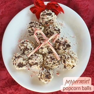 Peppermint Popcorn Balls pin | Teaspoonofspice.com