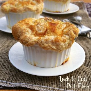 Leek & Cod Pot Pies | Teaspoonofspice.com