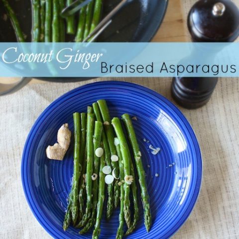 Coconut Ginger Braised Asparagus