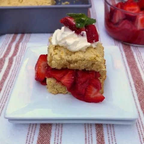 Light Rhubarb Strawberry Shortcake: Rhubarb Recipe Roundup