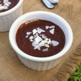 No Bake Vegan Coconut Chocolate Pudding | Teaspoonofspice.com
