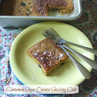 Cinnamon Sugar Quinoa Snacking Cake | Teaspoonofspice.com