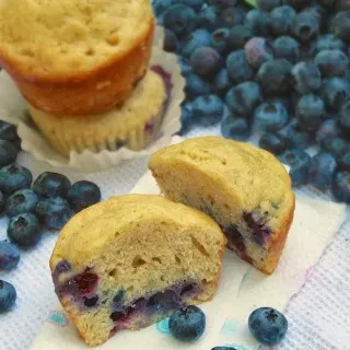 Lemon Blueberry Muffins | Teaspoonofspice.com
