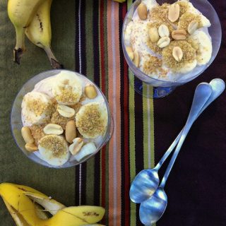 Whipped Peanut Butter & Banana Parfaits | Teaspoonofspice.com