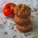 Sunflower Seed Apple Muffins | Teaspoonofspice.com