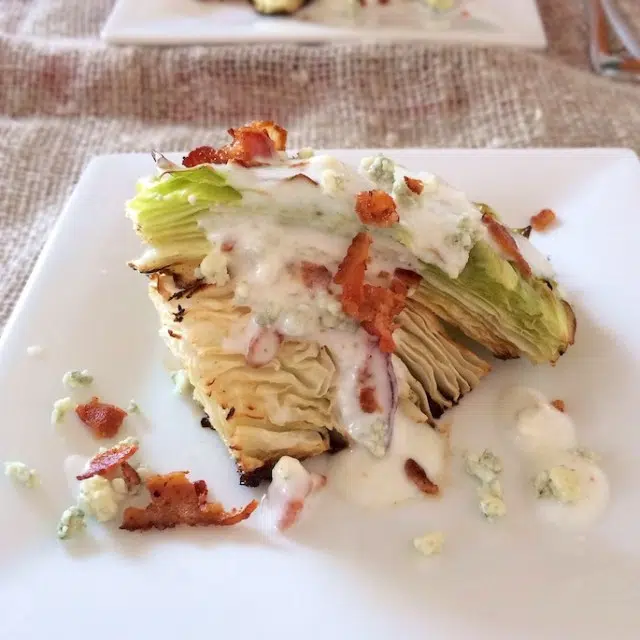 Roasted Cabbage Wedge Salad | @tspcurry