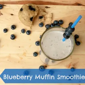 Blueberry Muffin Smoothie | TeaspoonOfSpice.com
