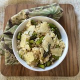 Green Garlic Asparagus Couscous | Teaspoonofspice.com