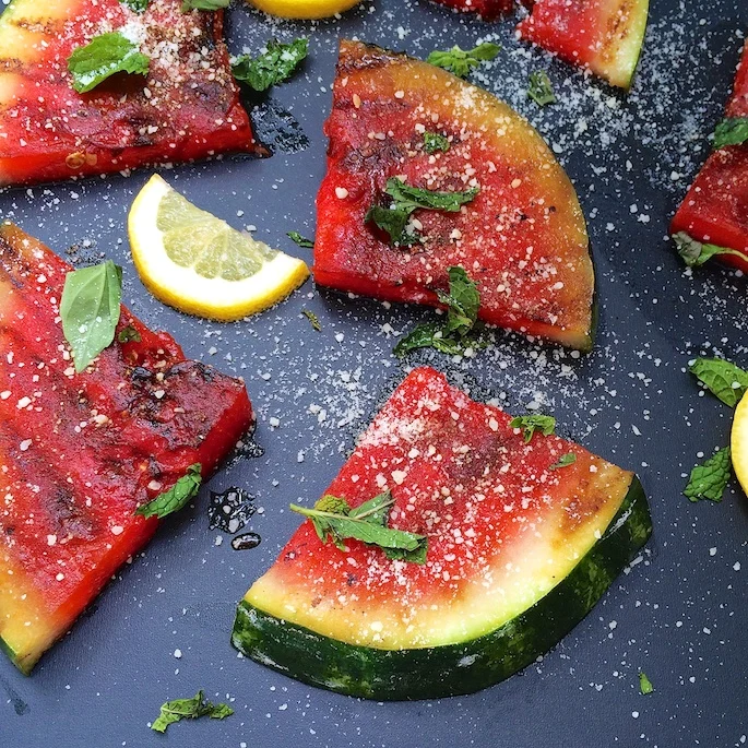Grilled Watermelon Salad | Teaspoonofspice.com