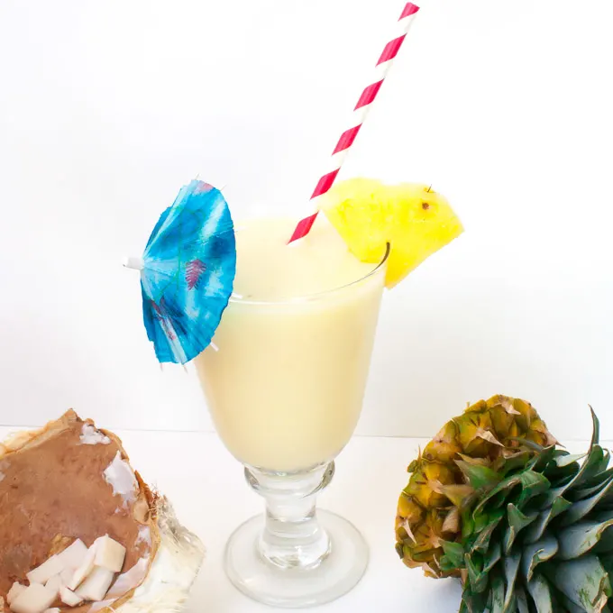 Got a hammer? Then you can crack a coconut for: FRESH COCONUT PINA COLADAS | @TspCurry