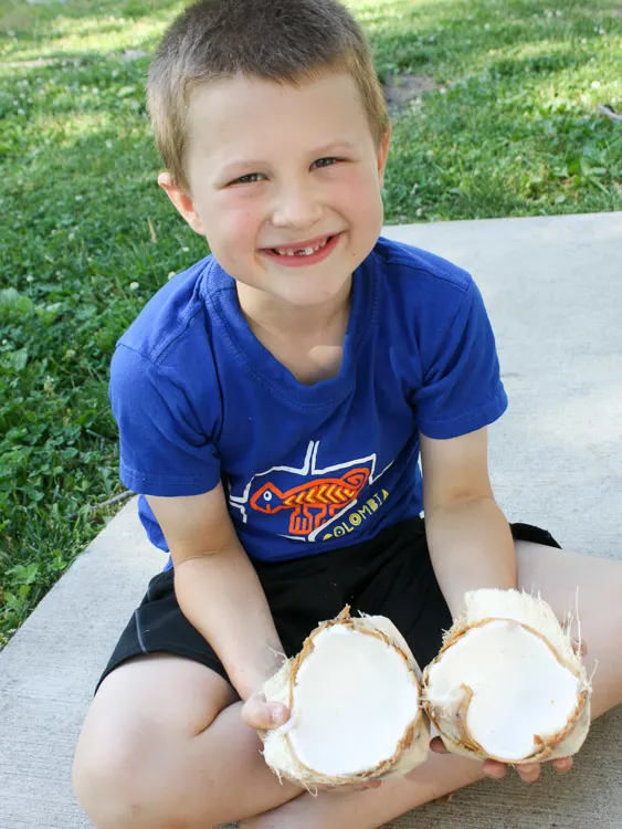 How to Crack a Fresh Young Coconut: FRESH COCONUT PINA COLADAS | @TspCurry