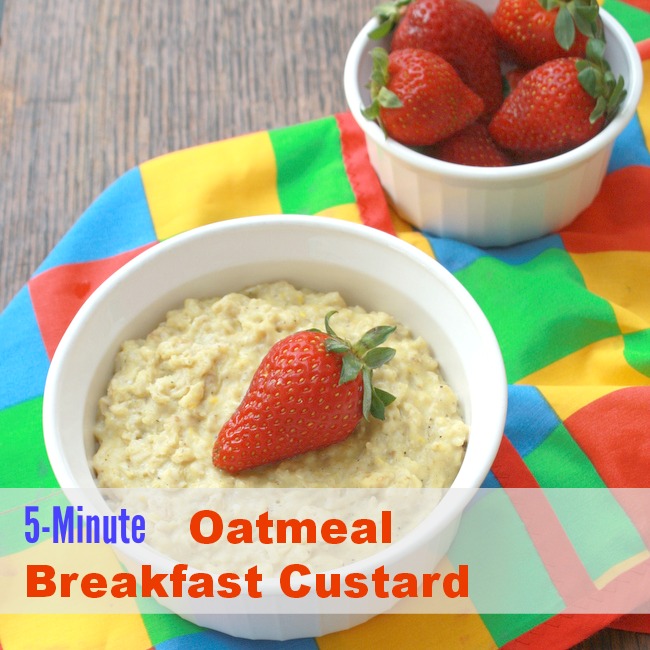 5 Minute Oatmeal Custard | TeaspoonOfSpice.com