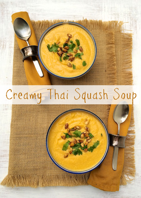Creamy Thai Squash Soup | Teaspoonofspice.com