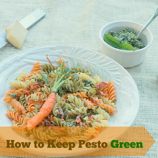 How to Keep Pesto Green