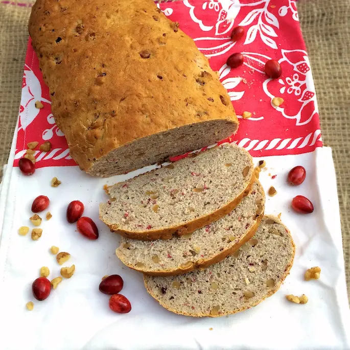 Cranberry Walnut Dutch Oven Bread